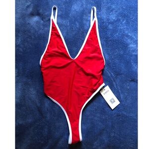 Once piece thong swimwear